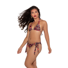 Load image into Gallery viewer, Jungle Leopard &amp; Red Jewels Bikini Swimwear - I Adore Her Palace
